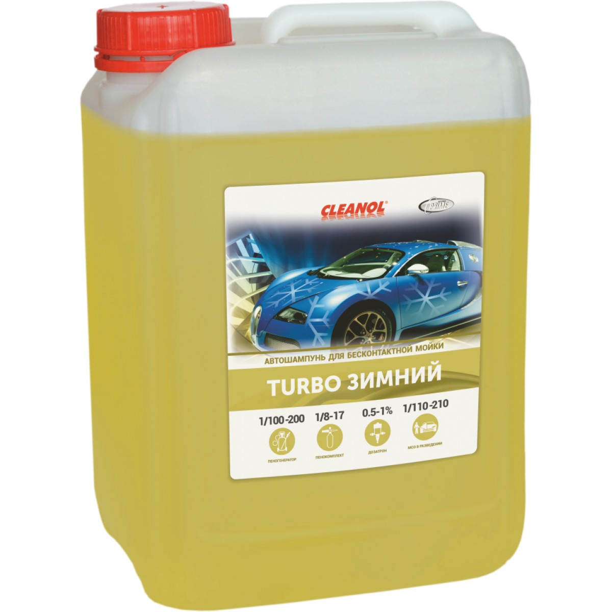 Автошампунь Cleanol Turbo Зимний 6 кг.