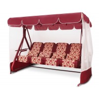 Качели садовые Дефа Люси бордовые