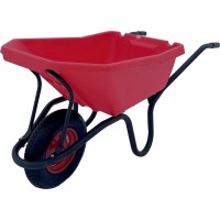 Тачка строительная Вариант одноколесная с цветным пластиковым кузовом 120 л.