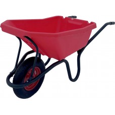 Тачка строительная Вариант одноколесная с цветным пластиковым кузовом 120 л.