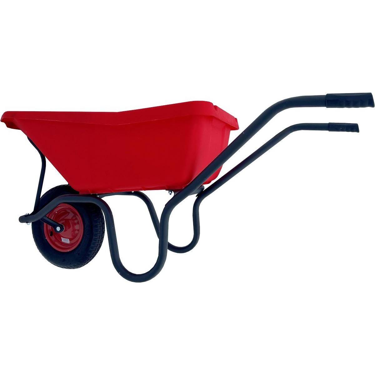 Тачка Вариант-120 л. строительная одноколесная с цветным пластиковым кузовом