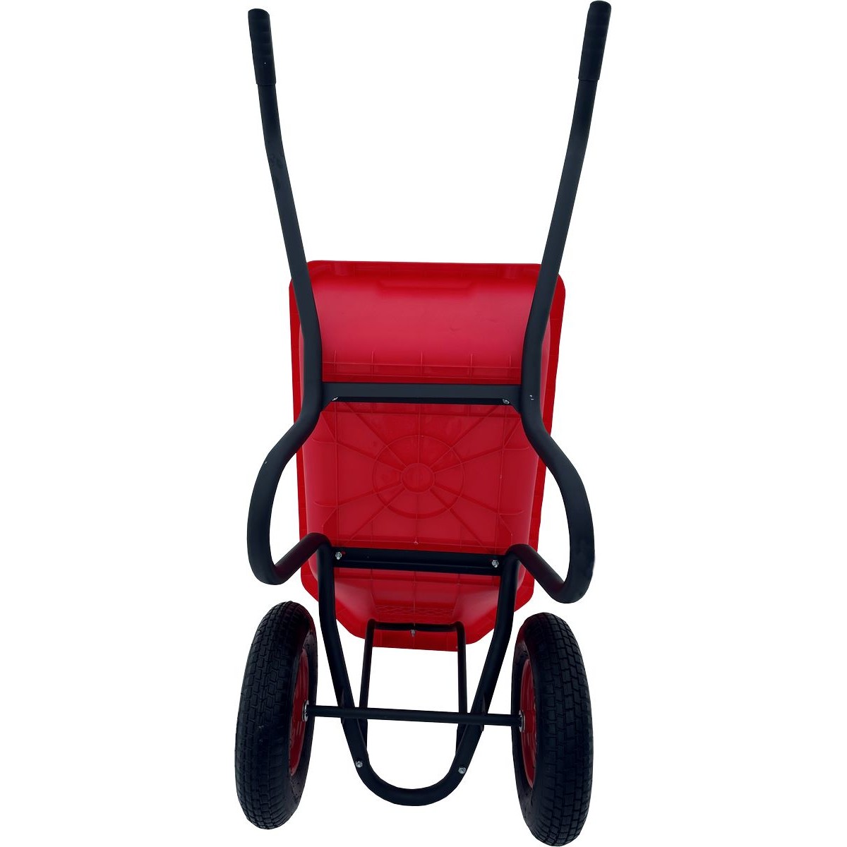 Тачка Вариант-120 л. строительная двухколесная с цветным пластиковым кузовом