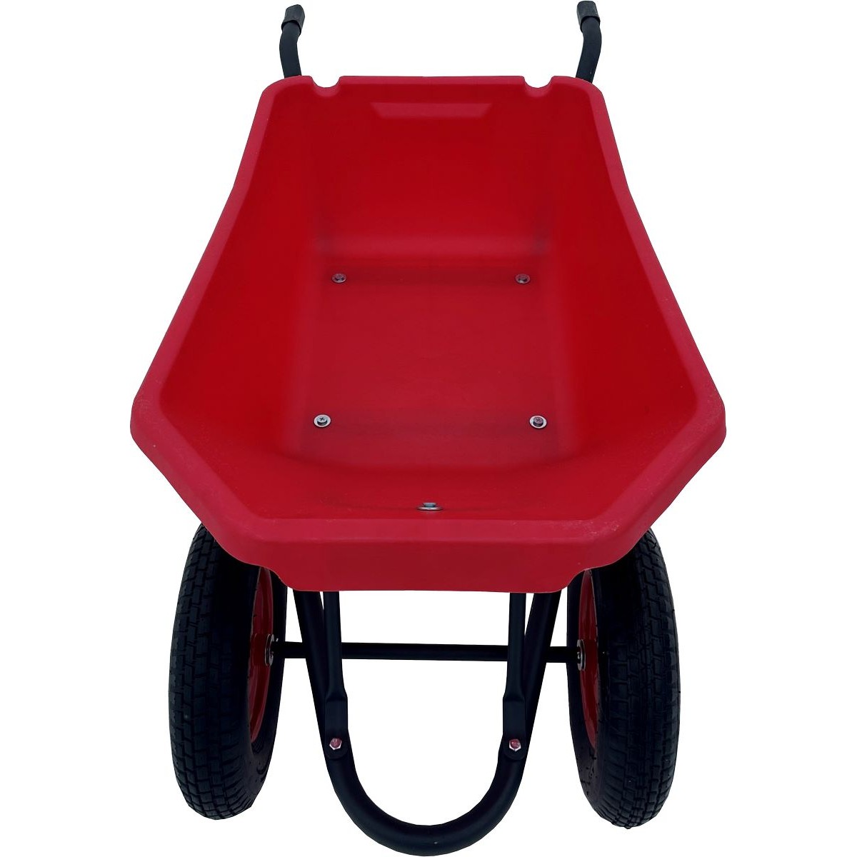 Тачка Вариант-120 л. строительная двухколесная с цветным пластиковым кузовом