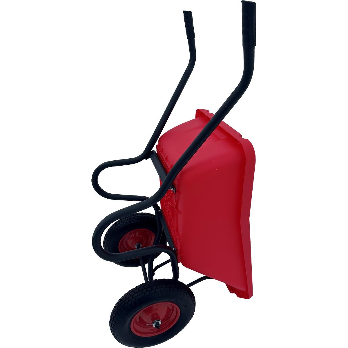 Тачка Вариант-120 л. строительная двухколесная с цветным пластиковым кузовом