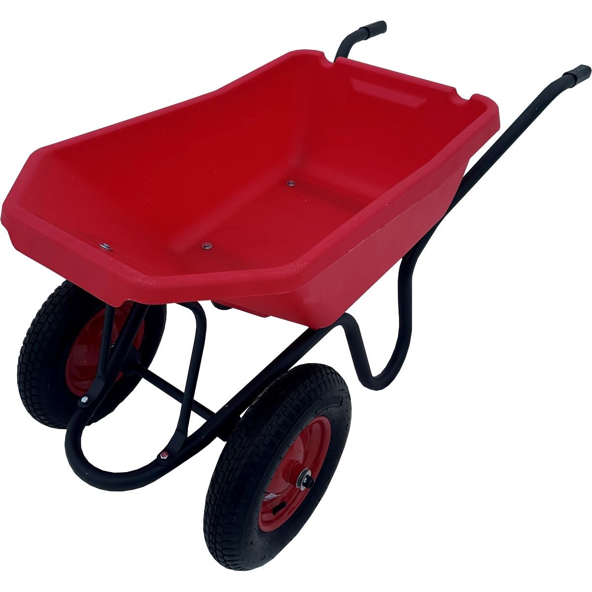 Тачка Вариант-120 л. строительная двухколесная с цветным пластиковым кузовом