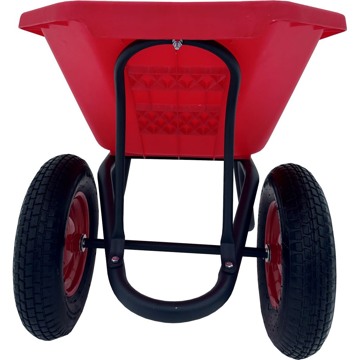 Тачка Вариант-120 л. строительная двухколесная с цветным пластиковым кузовом