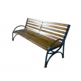 Скамейка Садовая  Бульвар Металл/дерево длина 2 Метра, кованная, палисандр