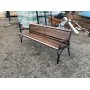 Скамья металлическая Классик с подлокотниками 1,5 м