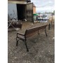 Скамья металлическая Классик с подлокотниками 1,5 м