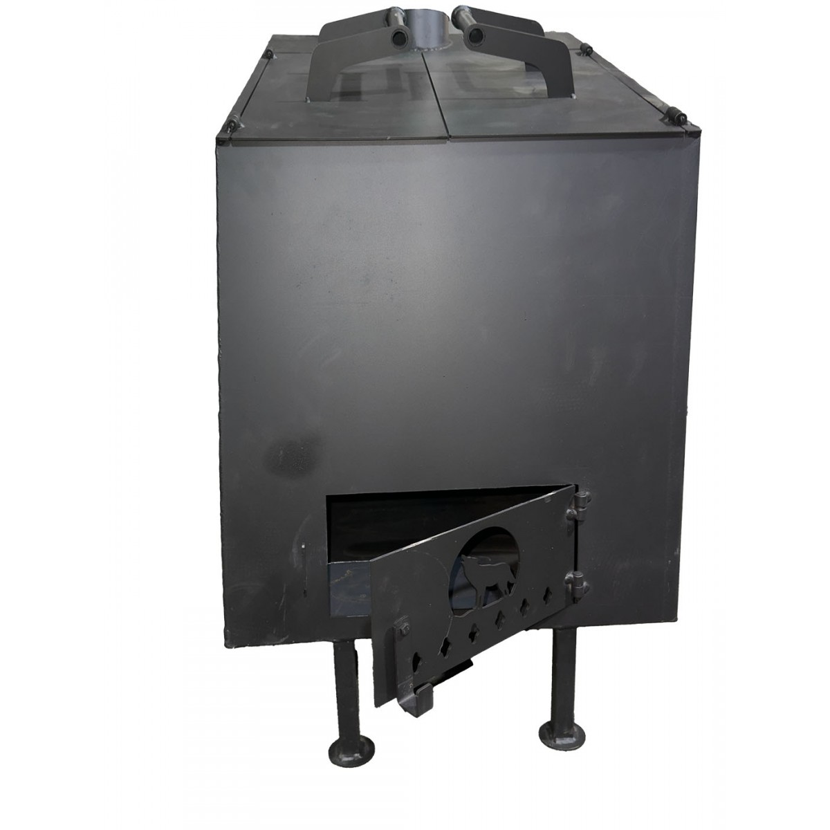 Бочка-печь для сжигания мусора 200 л с двумя дверьми (сталь 3 мм) Бочка-печь для сжигания мусора 200 л с двумя дверьми (сталь 3 мм)