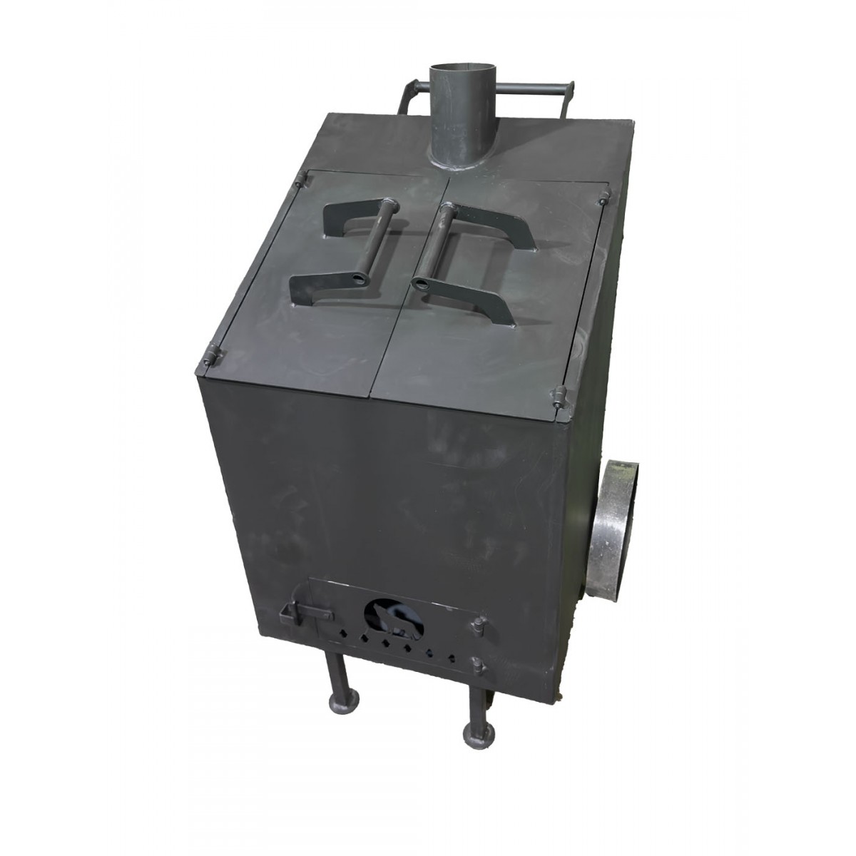 Бочка-печь для сжигания мусора 200 л с двумя дверьми (сталь 3 мм) Бочка-печь для сжигания мусора 200 л с двумя дверьми (сталь 3 мм)