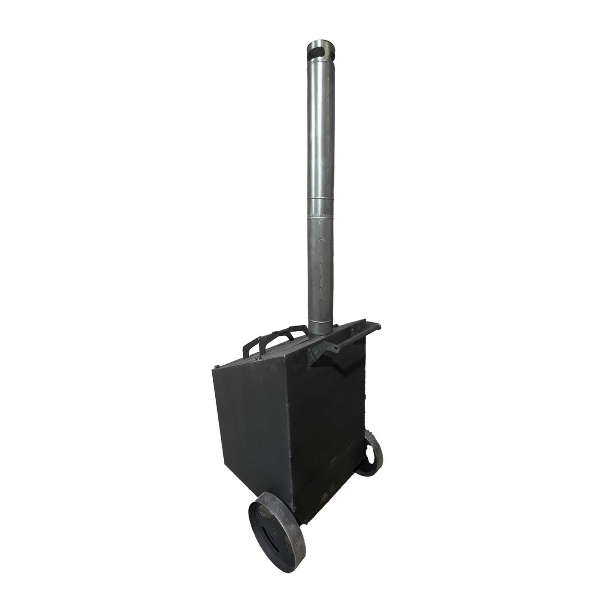 Бочка-печь для сжигания мусора 200 л с двумя дверьми (сталь 3 мм) Бочка-печь для сжигания мусора 200 л с двумя дверьми (сталь 3 мм)