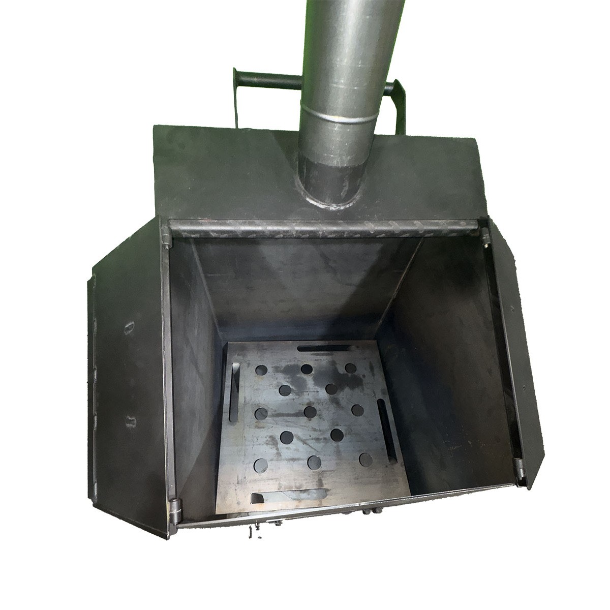 Бочка-печь для сжигания мусора 200 л с двумя дверьми (сталь 3 мм) Бочка-печь для сжигания мусора 200 л с двумя дверьми (сталь 3 мм)