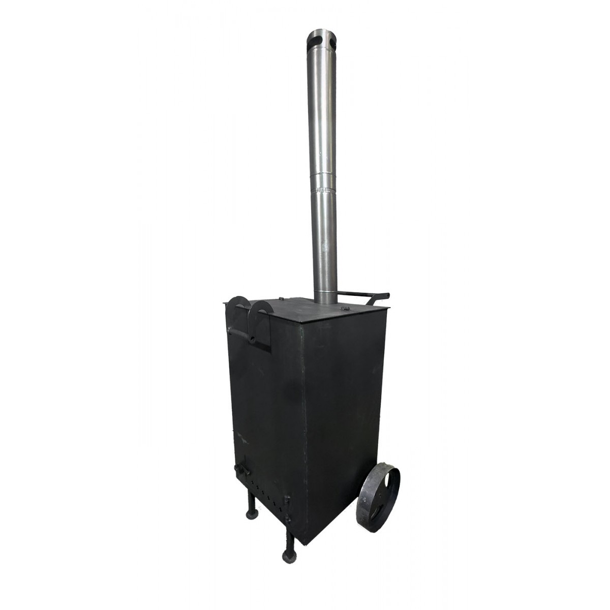 Квадратная бочка-печь для сжигания мусора 200л (сталь 3 мм) Квадратная бочка-печь для сжигания мусора 200л (сталь 3 мм)