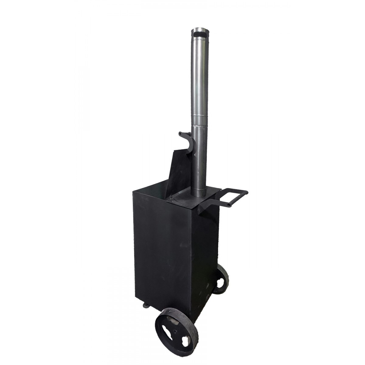 Квадратная бочка-печь для сжигания мусора 200л (сталь 3 мм) Квадратная бочка-печь для сжигания мусора 200л (сталь 3 мм)