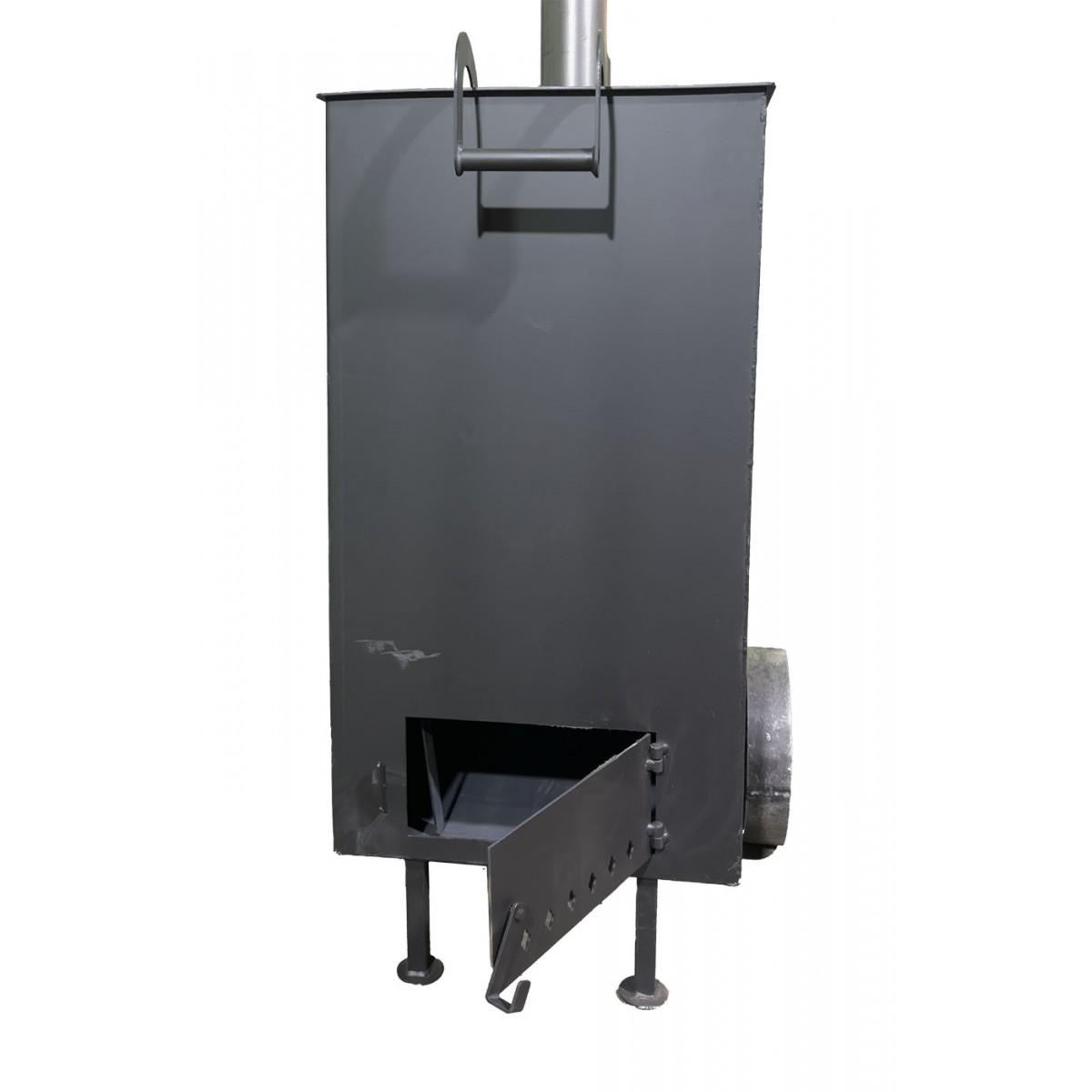 Квадратная бочка-печь для сжигания мусора 200л (сталь 3 мм) Квадратная бочка-печь для сжигания мусора 200л (сталь 3 мм)
