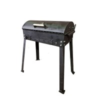 Мангал металлический BBQ 800 с крышкой 5 мм. 