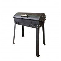 Мангал металлический BBQ 1000 с крышкой 5 мм. 