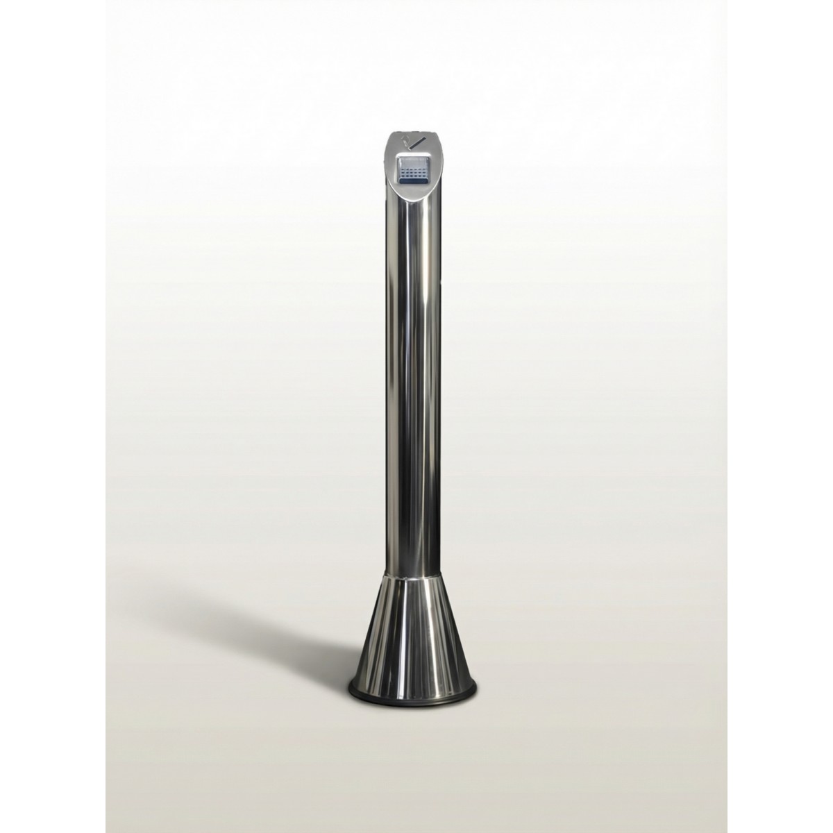 Урна напольная «Першинг Лайт-2»: элегантность из полированной стали для бизнеса и дома