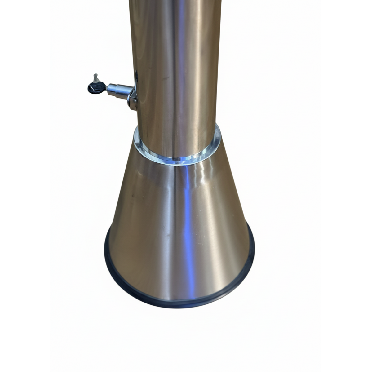 Урна напольная «Першинг Лайт-2»: элегантность из полированной стали для бизнеса и дома