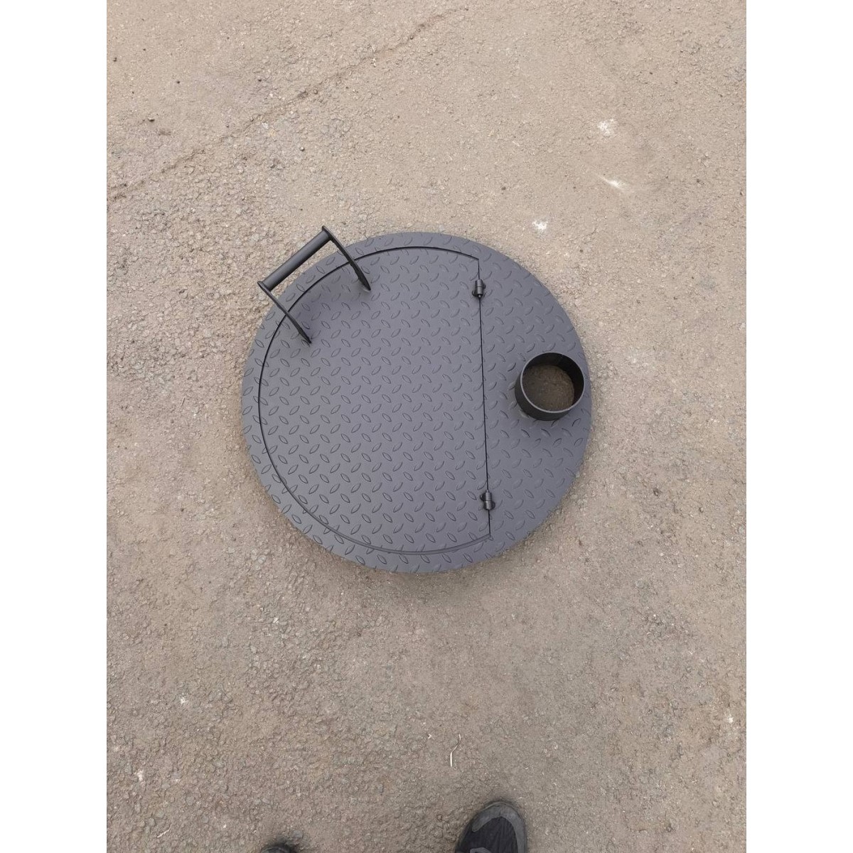 Крышка на бочку для сжигания мусора 61 см., сталь 3 мм.