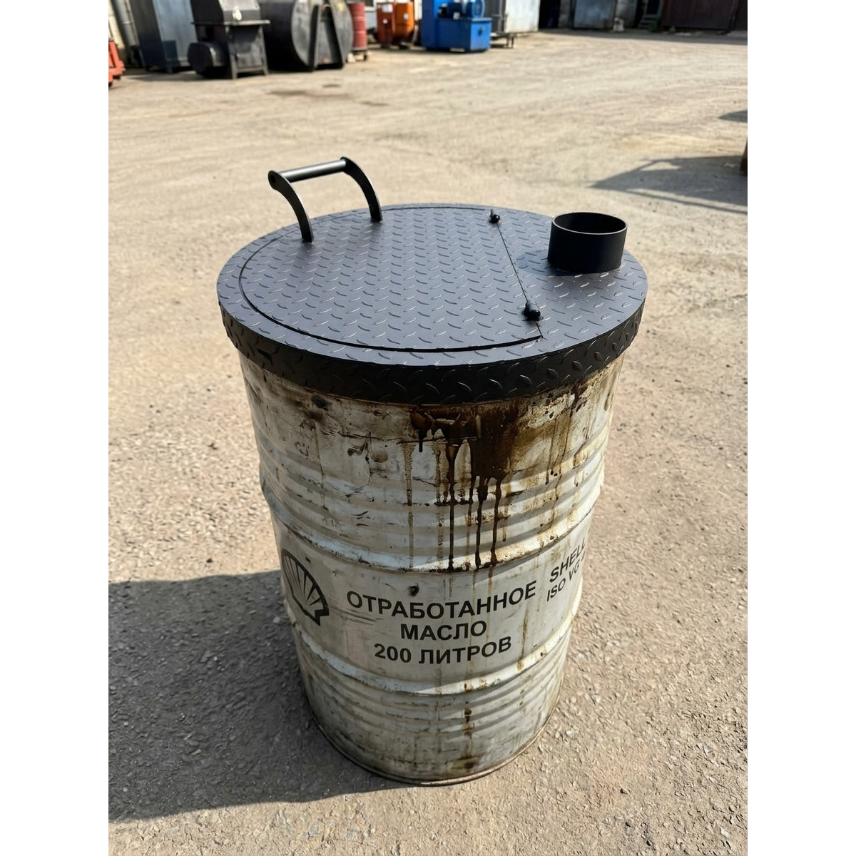 Крышка на бочку для сжигания мусора 61 см., сталь 3 мм.