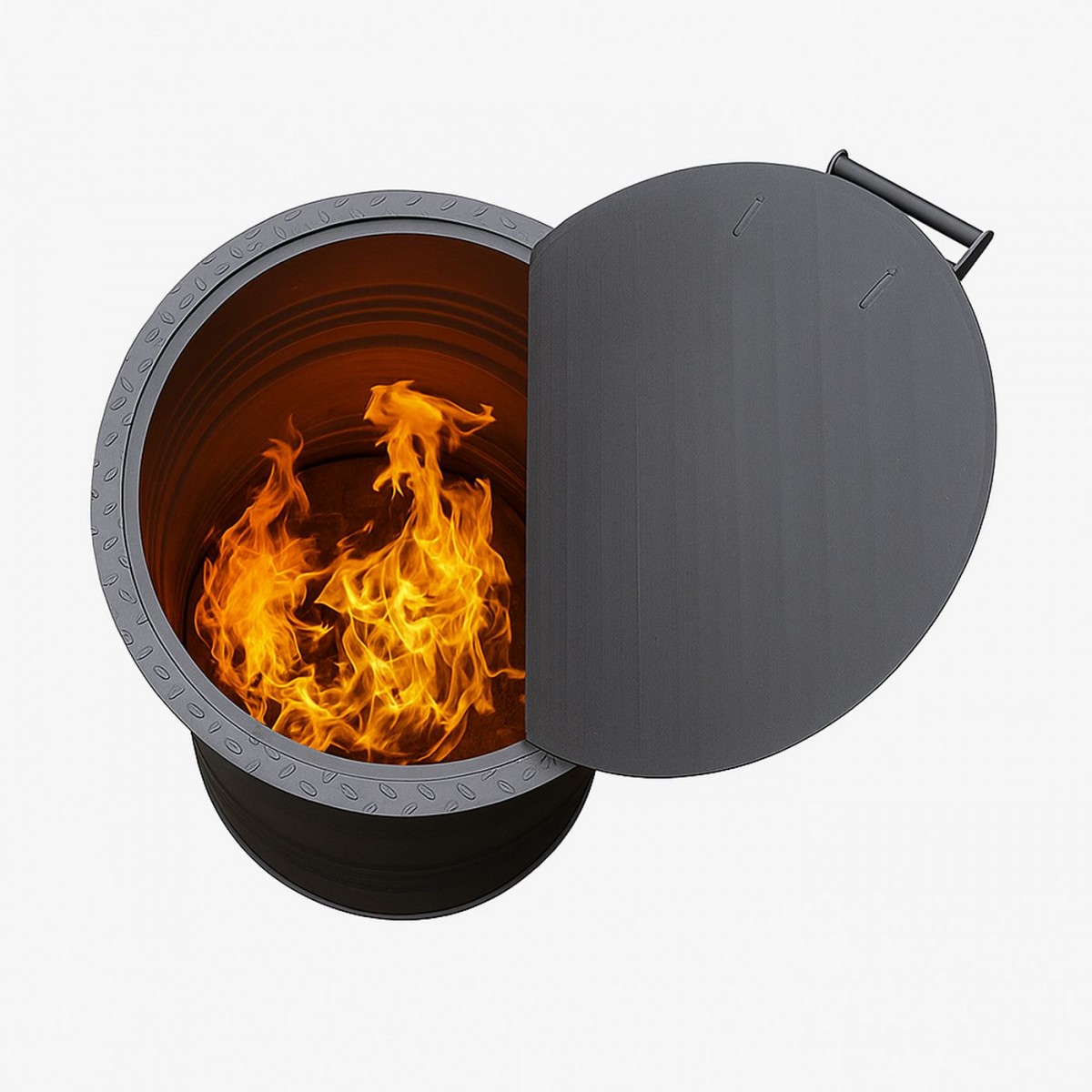 Крышка на бочку для сжигания мусора 61 см., сталь 3 мм.