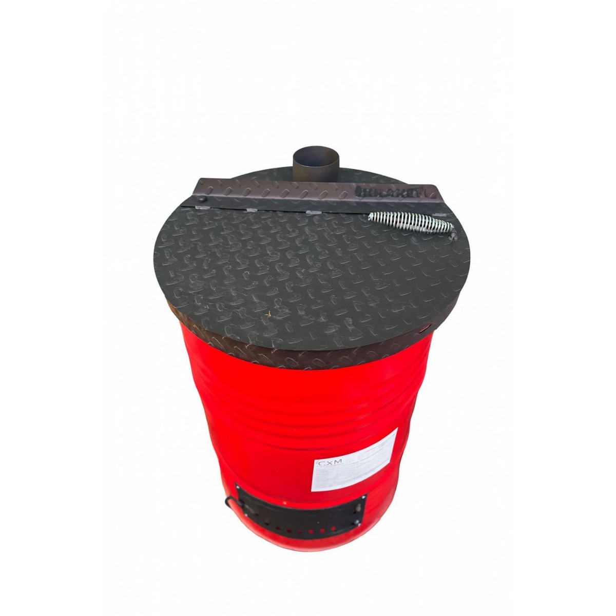 Крышка на бочку раздвижная с ручкой пружиной сталь 3 мм