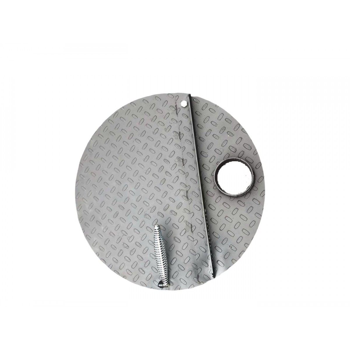 Крышка на бочку раздвижная с ручкой пружиной сталь 3 мм