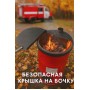 Крышка на бочку раздвижная с ручкой пружиной сталь 3 мм
