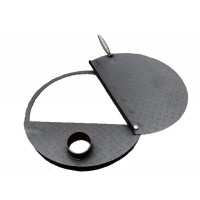 Крышка на бочку раздвижная с ручкой пружиной сталь 3 мм