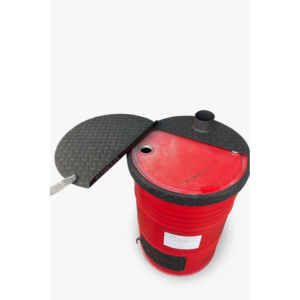 Крышка на бочку раздвижная с ручкой пружиной сталь 3 мм