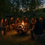Костровая чаша Лесная сказка из стали 3 мм