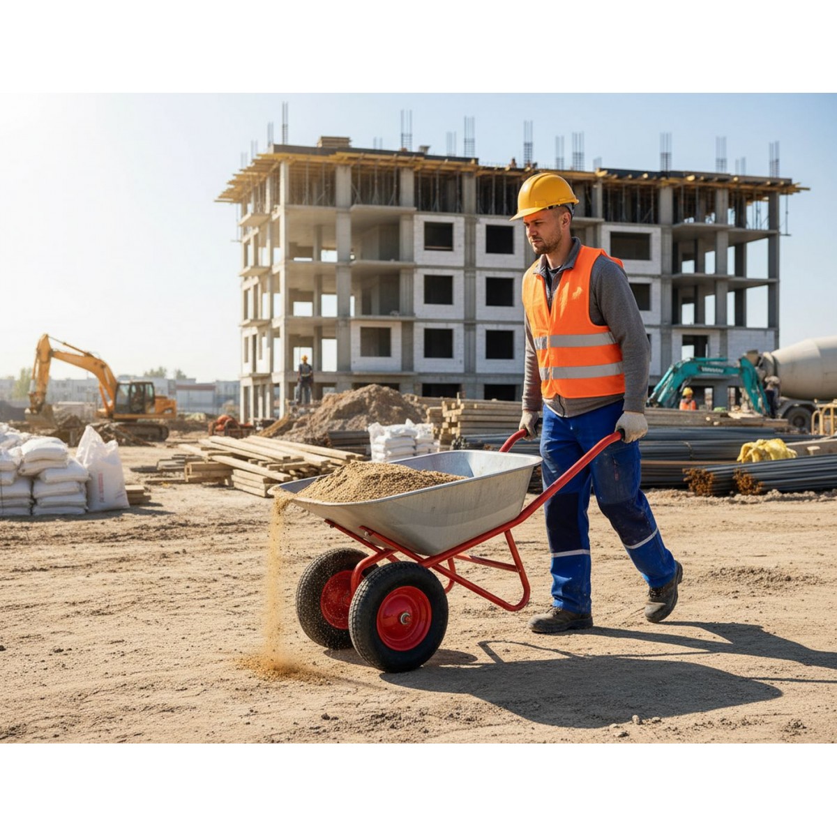 Строительная тачка Вариант 110л. двухколесная