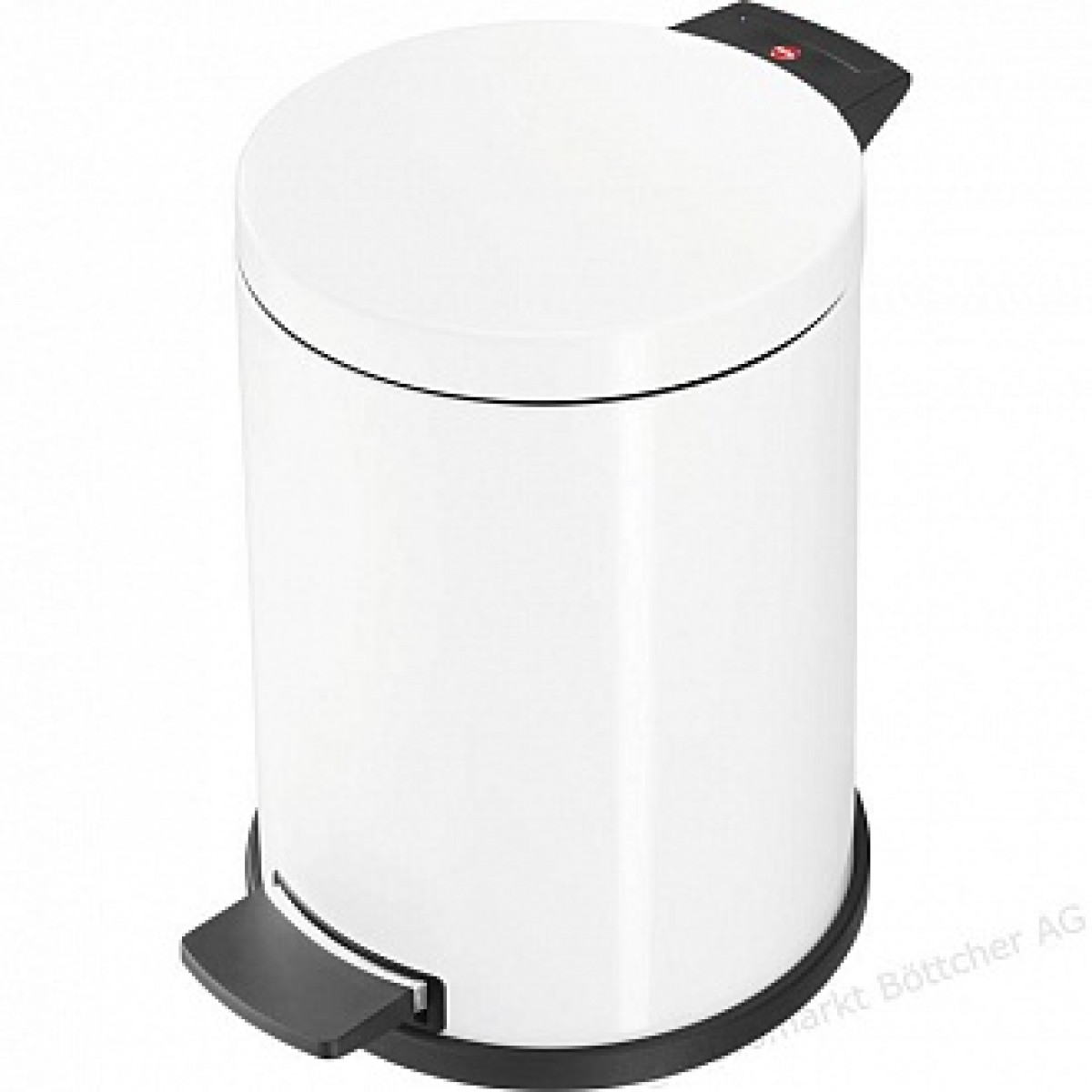 Ведро для Мусора с Педалью Hailo ProfiLine Solid M 12л 0514-099