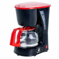 Кофеварка электрическая ВАСИЛИСА КВ1-600 черная с красным
