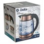 Чайник электрический 1500 Вт, 1,8 л DELTA DL-1120 медный