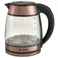 Чайник электрический 1500 Вт, 1,8 л DELTA DL-1120 медный