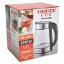 Чайник электрический 2200 Вт, 1,7 л DELTA LUX DE-1004 черный