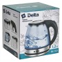 Чайник электрический 1500 Вт, 1,2 л DELTA DL-1121 черный