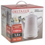 Чайник электрический 1500 Вт, 1,5 л, корпус из фарфора DELTA LUX DL-1236