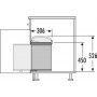 Мусорное ведро Hailo Big Box 20л на распашной фасад от 400 мм, серый, 3720211
