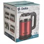Чайник электрический 1500 Вт, 1,8 л DELTA DL-1115 красный