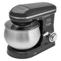 Миксер 1800 Вт с чашей 5 л планетарный многофункциональный DELTA LUX DE-7901P черный