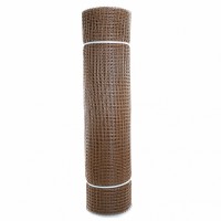 Сетка садовая пластиковая квадратная Профи 15x15мм, 1x20м, коричневая