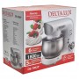Миксер 1800 Вт с чашей 5 л планетарный многофункциональный DELTA LUX DE-7902P белый