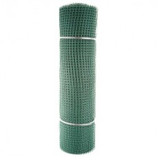 Сетка садовая пластиковая квадратная Зеленый луг БЮДЖЕТ 15x15мм, 1x20м, зеленая