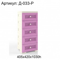 Комод детский "УЮТ" Д-033-Р. Цвет: Розовый.