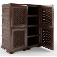 Шкаф пластиковый УЮТ Э-218-Д. Цвет: Дерево.