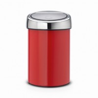 Мусорный бак Brabantia Touch Bin (3л), Пламенно-красный